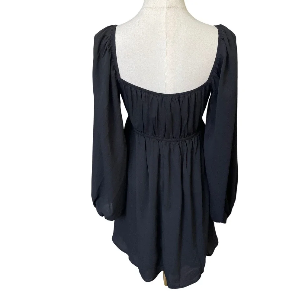 Princess Polly Y2K Babydoll Fairy Grunge Mini‎ Dress Size 4 NWT Whimsigoth Sheer